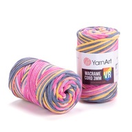 Yarnart Macrame Cord 3mm VR farebná šnúra 913