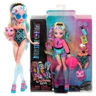 MODRÁ MÓDNA BÁBIKA MONSTER HIGH LAGOONA MORSKÉ MONSTER + RYBIE DOPLNKY 4+