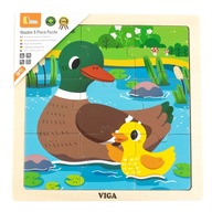 VIGA Handy Drevené puzzle Kačičky 9 dielikov