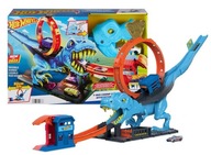 HOT WHEELS T-REX LOOP TRACK SET + aut