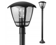 LED ZÁHRADNÁ LAMPA NIKO LAMP E27 93cm čierna