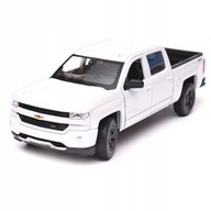 Chevrolet Silverado 2017 model Welly 1:34 biela NEX.