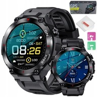 SMARTWATCH PÁNSKE HODINKY S GPS TEPOVÝ TEPL PULZ PL MENU