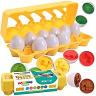 Logické bloky EGGS SORTER Vozidlá Montessori