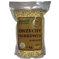 Kešu orechy kúsky 1kg, prírodné štvrtky