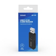 Čítačka SD kariet, USB 2.0, 480 Mbps, AK-63