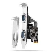 PCEA-S2N PCIe radič 2x RS232 250 Kbps sériový port, SP súčasťou