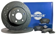 Kotúče Doštičky ROTINGER zadné AUDI A4 B7 04-09 288mm