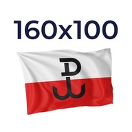 Flag of Fighting Poland 160x100cm Fighting Poland SUPER SILNÝ - VÝROBCA