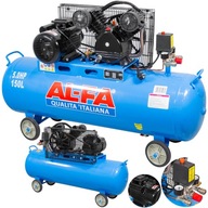 Al-Fa ALC-150-2/230V olejový kompresor 150 l 8 bar