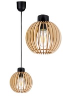 PREVIEDNA LAMPA, LOFT stropný luster, Drevo 1