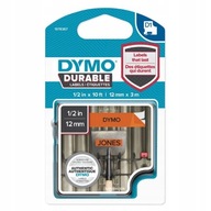 DYMO TAPE D1 DURABLE 1978367 12mmX3 BLK/ORA VINYL