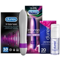 Durex kondómy 10 gélový vibrátor SET