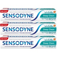 Sensodyne Deep Clean zubná pasta 75 ml x 3