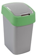 CURVER Flip-Bin odpadkový kôš strieborný/zelený 25l