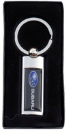 KEYRING SUBARU KEYRING CHROME RECTANGEL