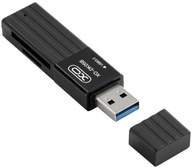 Čítačka kariet XO 2-v-1 DK05B USB 3.0 čierna