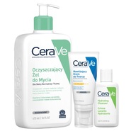 CeraVe hydratačný krém na tvár SPF 50 52 ml + čistiaci gél 473 ml