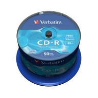 VERBATIM CD-R 700 MB 52X TORTA EXTRA OCHRANY 50