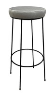 Barová stolička 75cm svetlo šedá kovová loft 1P