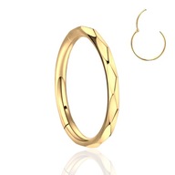 Titanium GOLD Clicker Ring PIERCING Conch 1,2/10