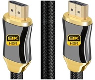 CERTIFIKOVANÝ HDMI KÁBEL 8K HDMI 2m PEVNÝ