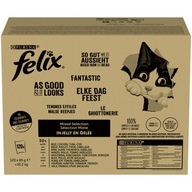 FELIX FANTASTIC 120x85g MIX CHUTÍ V ŽELÉ Krmivo pre mačky