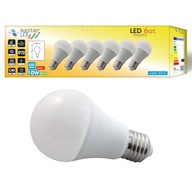 Sada 6x E27 LED žiarovka 1000lm 10W guľa A60 230V