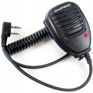 BAOFENG KENWOOD UV-5R UV-82 BF-888 BF-T17 reproduktorový mikrofón HRUŠKA PTT