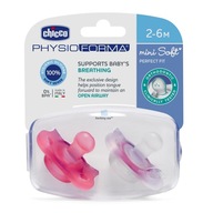 CHICCO Cumlík PHYSIO MINI SOFT silikónový 2ks diev