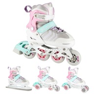 KOLEČKOVÉ KOLEČKY KORČULE SKATES set 4v1 DÁMSKE KOLIESKY L