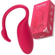 Ružové vibračné vajíčko Flamingo ovládané aplikáciou Magic Motion USB