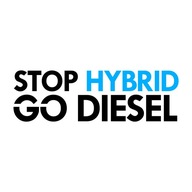 NÁLEPKA SMALL - STOP HYBRID GO DIESEL