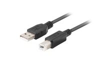 LANBERG KÁBEL USB-A->USB-B M/M 2.0 1M FERRITE CZ