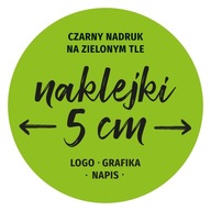 Nálepky s okrúhlym logom na kotúči x500 nálepiek