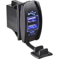 NABÍJAČKA / PANELOVÁ ZÁSUVKA 2x3,1A USB 12V / 24V