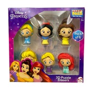 Sada 6 princezien Disney Puzzle 3D ERASER