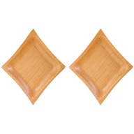 Mini drevené taniere servírovacie taniere