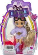 Bábika BARBIE EXTRA Minis BLOND Fialové šaty