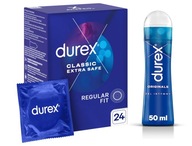 Durex extra bezpečné kondómy 24 ks + sada gélu