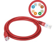 Patchcord U/UTP 5e Alantec RJ-45/RJ-45 1m červený