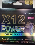 ALIGATOR POWER BRAID 12 X 0,06 mm 150m