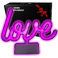 3D LED NEON Love USB nočná lampa