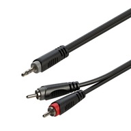 AUDIO KÁBEL MINI JACK STEREO 3,5 mm - 2x RCA 6m ROXTONE RAYC150L6