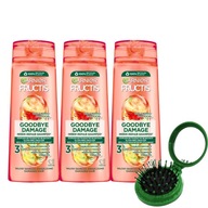 Sada šampónu na poškodené vlasy 3x Garnier Goodbye Damage + zdarma