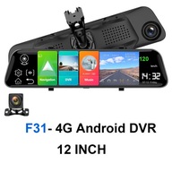 12-palcový 4G 3v1 GPS DVR Spätné zrkadlo