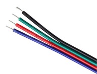 Kábel lankový kábel pre LED RGB pásiky 4x lanko 1m