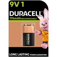 Batéria Duracell 9V HR-9V 6F22 170mAh