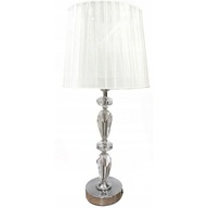 BIELA ​​STOLNÁ LAMPA NA POSTELI