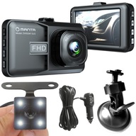 Autokamera autovideorekordér predná zadná FHD Manta DVR504F